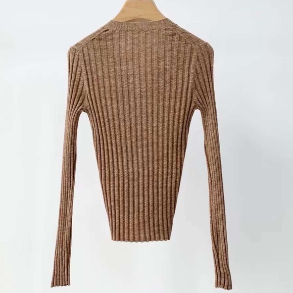 🍁ICICLE Cotton open knit light button up cardigan - Picture 10 of 15